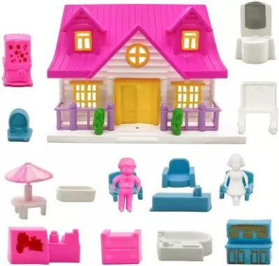 Mahi Zone FUNNY DOLL HOUSE SET FOR GIRLS-009(Multicolor)