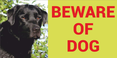 CREATIVE ADVERTISERS BEWARE OF DOG Emergency Sign