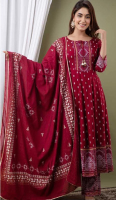 ALBAITH Women Kurta Palazzo Set