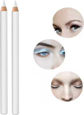 ADJD PROFESSIONAL LONG LASTING ULTRA SOFT MULTI USE WHITE PENCIL KAJAL, EYE LINER(WHITE, 4 g)