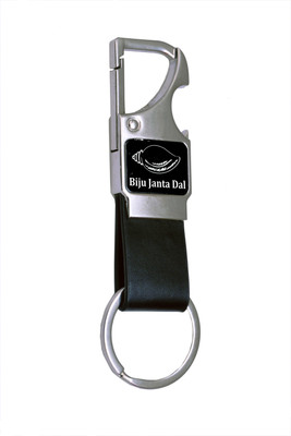 TRAQ BJD ENGRAVED METAL KEYCHAIN WITH INTEGRATED OPENER FOR CAR OR BIKE Key Chain