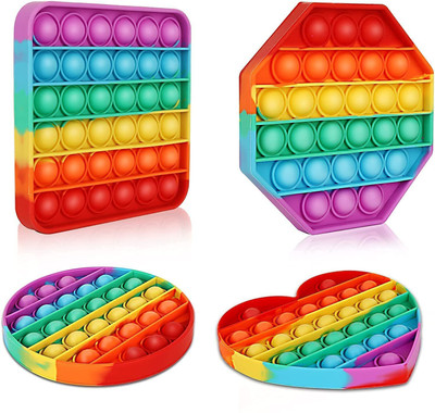 SWISS WONDER Push Pop Its Bubble Fidget Sensory Toy-AZ-166(Multicolor)