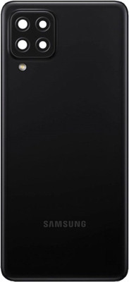 Unique4Ever SAMSUNG ( A22 ) 4G With Camera Glass Back Panel(Black)