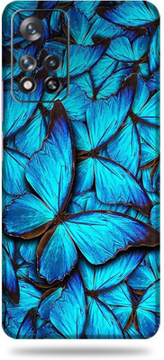 OggyBaba Xiaomi 11i Hypercharge 5g, Blue Butterfly Mobile Skin(Multicolor)