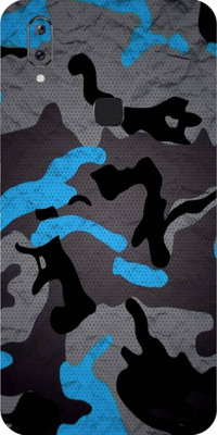 Mclaxa Camo Blue Back Mobile Skin, Vivo Y83 Pro Mobile Skin(Camo Blue Skin With Super Matte Finish)