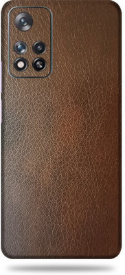 WeCre8 Skin's Xiaomi 11i Hypercharge 5g, Leather Brown Mobile Skin(Brown)