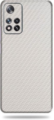 WeCre8 Skin's Xiaomi 11i Hypercharge 5g, Carbon Fiber White Mobile Skin(White)