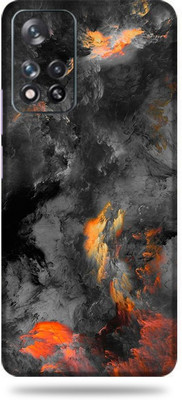 WeCre8 Skin's Xiaomi 11i Hypercharge 5g, Black Clouds Mobile Skin(Multicolor)