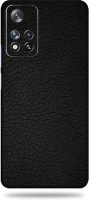 OggyBaba Xiaomi 11i Hypercharge 5g, Leather Black Mobile Skin(Black)