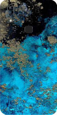 Mclaxa Blue Aqua Back Mobile Skin, Vivo Y83 Pro Mobile Skin(Blue Aqua Skin With Super Matte Finish)