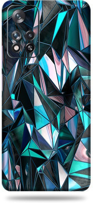 OggyBaba Xiaomi 11i Hypercharge 5g, Polygon Blue Mobile Skin(Multicolor)