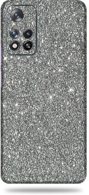 OggyBaba Xiaomi 11i Hypercharge 5g, Glitter Silver Mobile Skin(Multicolor)