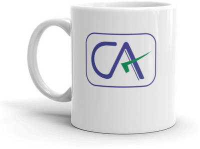 Prsky CA Chartered Accountant Printed Ceramic Coffee Mug(325 ml)