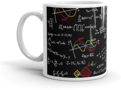 Prsky Premium Quality Math Calculations Printed Gift Ceramic Coffee Mug(325 ml)