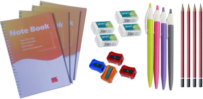 QURTASIA Stationery Set 20 in 1 (4 set of 5 Items)|Suitable for Professionals Conferences  Office Set(Multicolor)