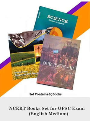 Ncert Original Books For Prepration Of Upsc Exam (English Medium) Set Of 40 Books (Special Designed For Civil Services)(Hardcover, Tara chand)