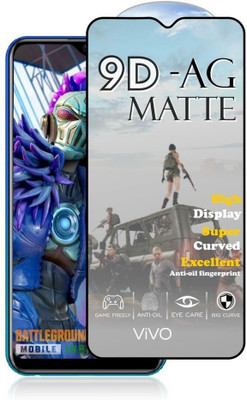 ELEF Edge To Edge Tempered Glass for Vivo Z1x 9D Matte Tempered Glass Edge to Edge Anti Fingerprint Gaming Tempered(Pack of 1)