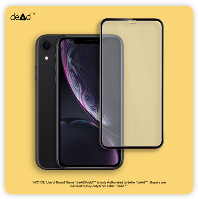 deAdShield Edge To Edge Tempered Glass for Apple iPhone XR(Pack of 1)