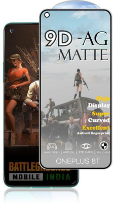 ELEF Edge To Edge Tempered Glass for Oneplus 8T+ 5g 9D Matte Tempered Glass Anti Fingerprint Gaming Tempered(Pack of 1)