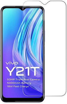 MUTAALI Tempered Glass Guard for vivo Y21T FRONT(Pack of 1)