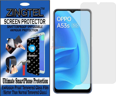 ZINGTEL Impossible Screen Guard for OPPO A53S 5G(Pack of 1)