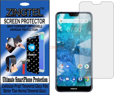 ZINGTEL Impossible Screen Guard for NOKIA 7.1(Pack of 1)