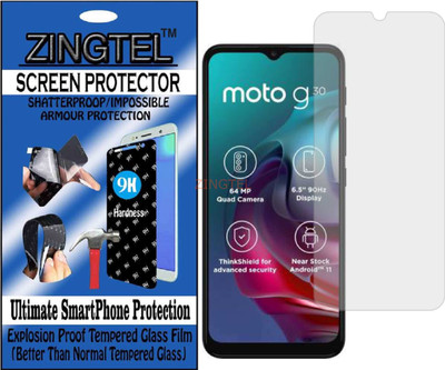 ZINGTEL Impossible Screen Guard for MOTO G30(Pack of 1)