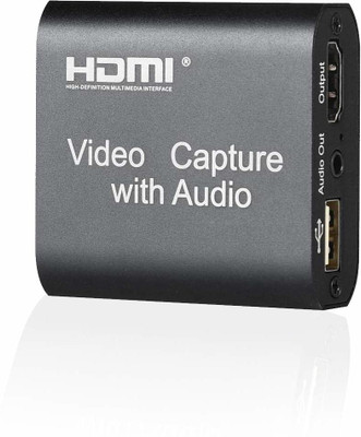 7SEVEN 4K HDMI Screen Capture Card with Audio for Laptop PC TV SetTOP Box DSLR Camcord Media Streaming Device(Black)