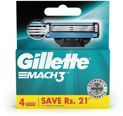 Gillette Mach3 4 Cartridges Razor Pack of 1