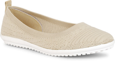 Tryfeet Lightweight Active wear Knitted Mesh Comfortable Casual Bellies Bellies For Women(Beige , 4)
