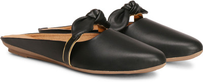 SIRDENILL Ethnic Mule For Women(Black , 8)