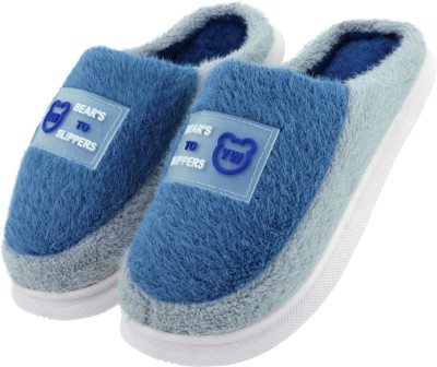 Cassiey Men Slippers(Blue , 7)