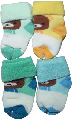 RUDRA KA Baby Boys & Baby Girls Animal Print Ankle Length(Pack of 4)