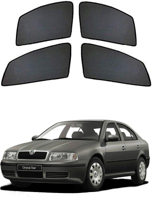 PEEPS STORE Side Window Sun Shade For Skoda Octavia(Black)