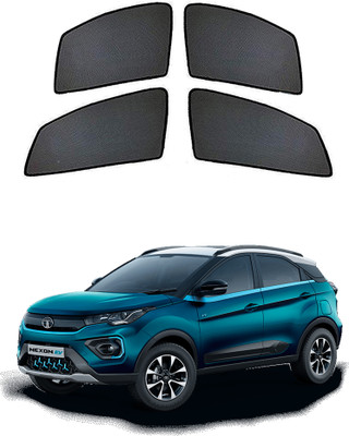 PEEPS STORE Side Window Sun Shade For Tata Nexon EV(Black)