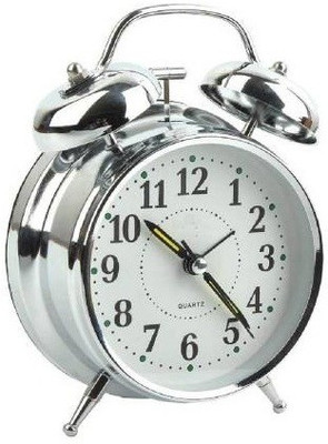PaxMore Analog Silver Clock