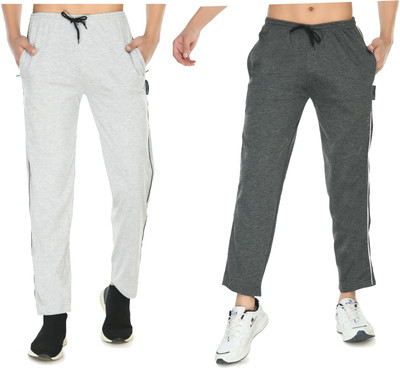 Indistar Solid Men Grey Track Pants