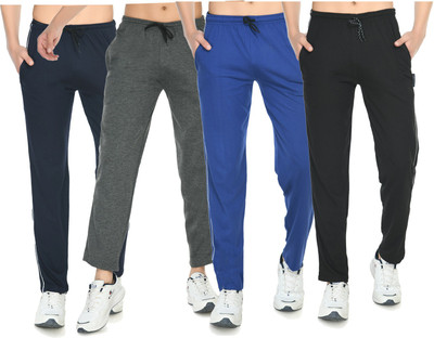 Indistar Solid Men Multicolor Track Pants