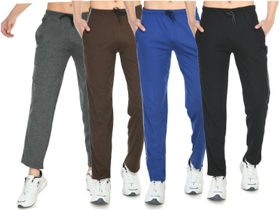 Indistar Solid Men Multicolor Track Pants