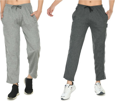 KAYU Solid Men Grey Track Pants