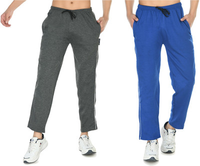 KAYU Solid Men Blue, Grey Track Pants