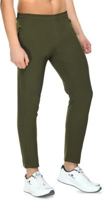 GLADLY Solid Men Olive Track Pants