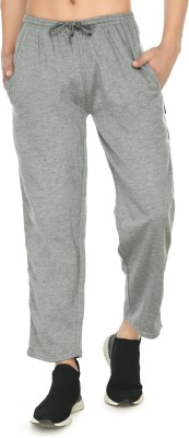 IndiWeaves Solid Men Grey Track Pants