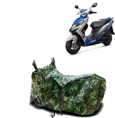 Exciting collections Two Wheeler Cover for Suzuki(Swish 125, Green)