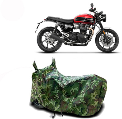 Exciting collections Two Wheeler Cover for Triumph(Speed Twin, Green)