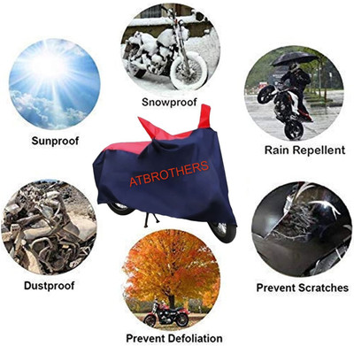 ATBROTHERS Waterproof Two Wheeler Cover for Hyosung(Aquila Pro 650, Blue, Red)