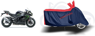 ATBROTHERS Waterproof Two Wheeler Cover for Kawasaki(Ninja ZX 10R, Blue, Red)