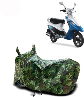 Exciting collections Two Wheeler Cover for TVS(Teenz, Green)