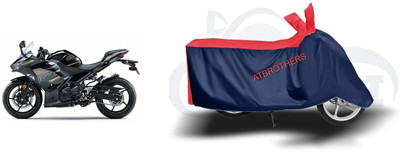 ATBROTHERS Waterproof Two Wheeler Cover for Kawasaki(Ninja 400, Blue, Red)