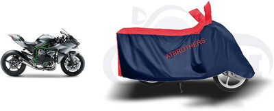 ATBROTHERS Waterproof Two Wheeler Cover for Kawasaki(Ninja H2R, Blue, Red)